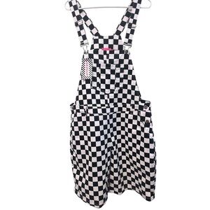 Stylish Black and White Checkered Romper
